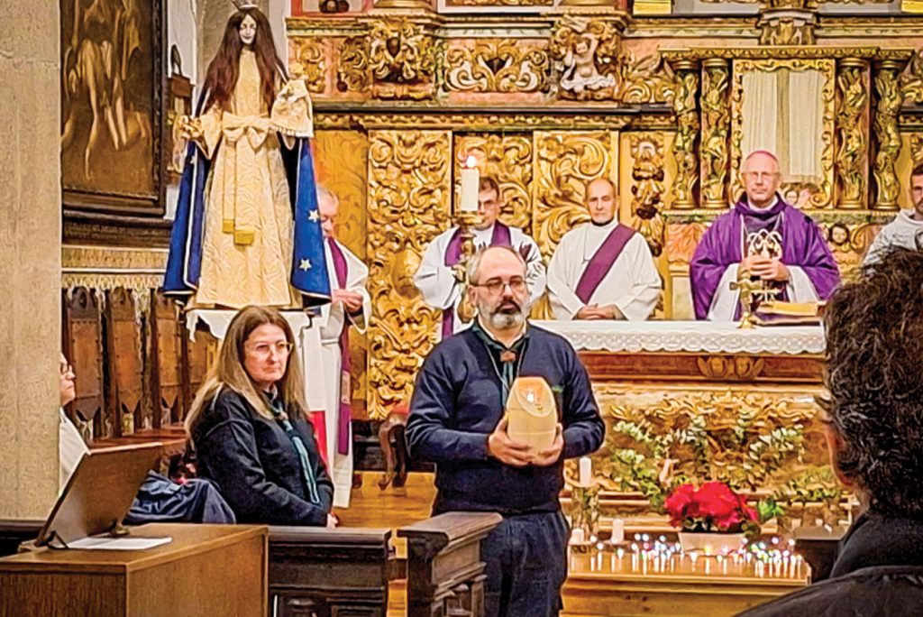 Dia 15 de dezembro o Núcleo foi buscar a Luz da Paz de Belém a Arganil, a convite da Junto Regional de Coimbra do C.N.E.